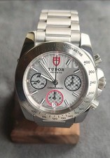 TUDOR Sport Chronograph Date Silver Dail Automatic Watch 20300 Good Condition UK