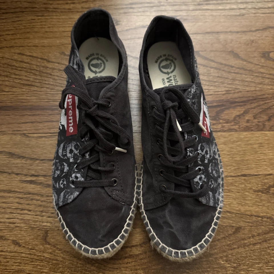 Zapatilla deportiva alpargata Natural World ECO Skull Supreme para mujer talla 8,5 Foto 3 de 4