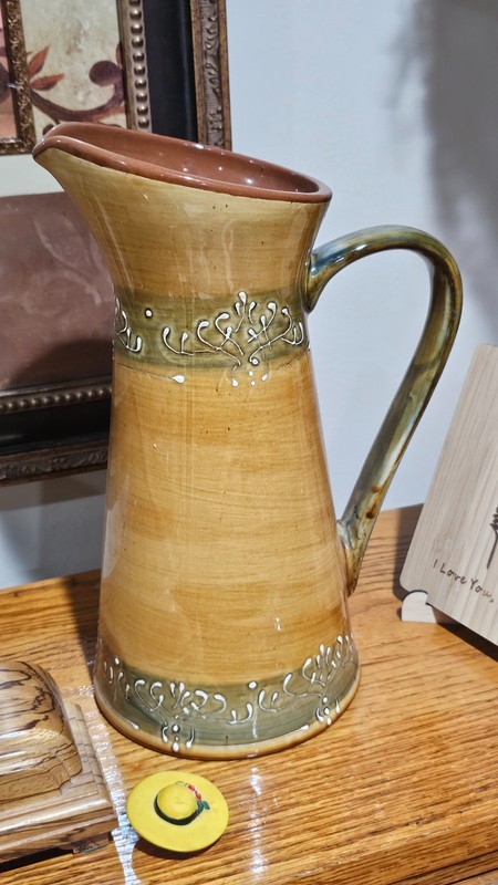 Hand Painted Terracotta Maroma Pitcher