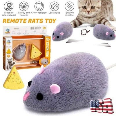 Mini Sized RC Mice IR Remote Control Rat Mouse Animal Prank Joke Scary Trick