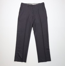 Vintage 90s Streetwear Mens 36x32 Faded Wool Wide Leg Chino Pants Trousers Gray