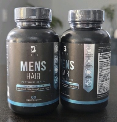 TWO PACK : Mens Hair Growth Supplement - 1 Month Supply - Hair Vitamin Complex