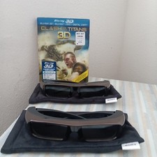 Sony 3D Active Glasses TDG-BR100 with Sony Bag 2 Pairs w Clash Of Titans 3D DVD