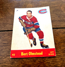 1955-56 Parkhurst  #42 Bert Olmstead Montreal Canadiens