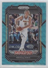2022-23 Panini Prizm Monopoly Teal Wave Prizm Nikola Jokic #22 0st9
