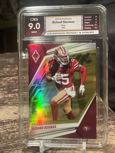 2019 Panini Phoenix - Richard Sherman #93 Yellow Holo /75 - Bild 1 von 4