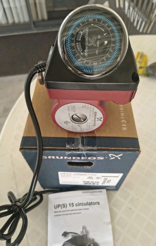 Brand New Grundfos Recirculating Pump UP15-29SUC/TLC Stainless Steel New In Box