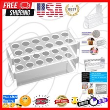12 Sockets Clear Acrylic  Tube Rack 10ML  Tubes,Plastic Centrifuge Tube Holde...