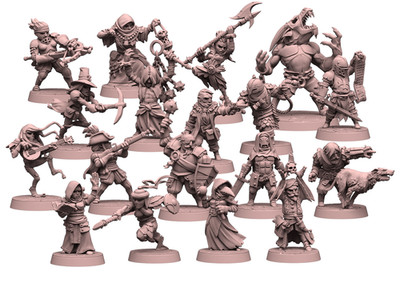 Darkest Dungeon Das Brettspiel Ersatz Miniaturen Modelle Helden Monster Spielmarken