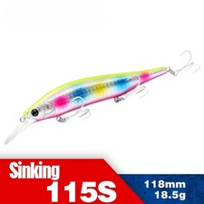 115mm 18.5g  Max 2.8m Artificial Weight System Hard Baits Long Casting Wobbler
