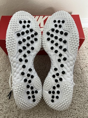 Nike Huarache 9 Elite White Football Lacrosse Shoes Turf FN0310-101 Size 9.5 New - Picture 8 of 9
