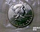 1962 D UNCIRCULATED  Silver Franklin Half Dollar 50 Cents MINT Set  Cello