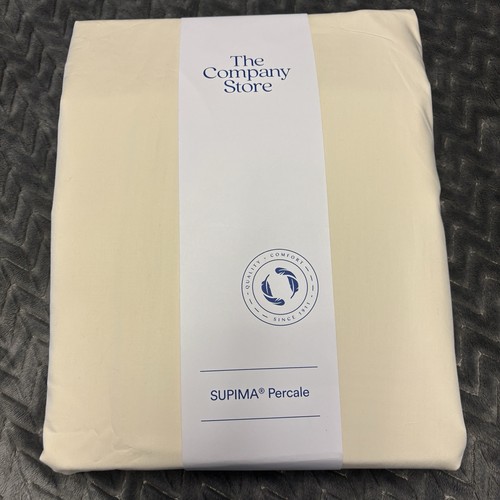 NEU The Company Store Hotel Supima Baumwolle Perkal extra tief Queen SPANNBETTLAKEN