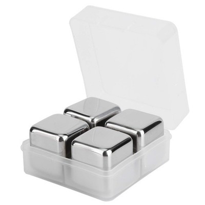 Whiskey Stones Gift Set,Reusable Stainless Steel Metal Ice Sphere Cubes,304 S...