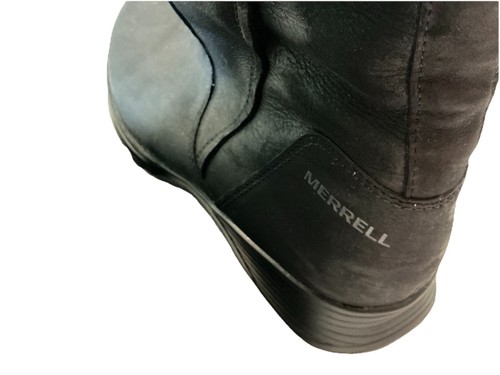 Merrell Women’s Travvy Tall Waterproof Black Leather Boots Size 9 - Picture 5 of 8