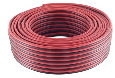 Lautsprecherkabel 2-adrig, Kupfergemisch, Litze, PVC-Mantel, Eca, 10m Ring -