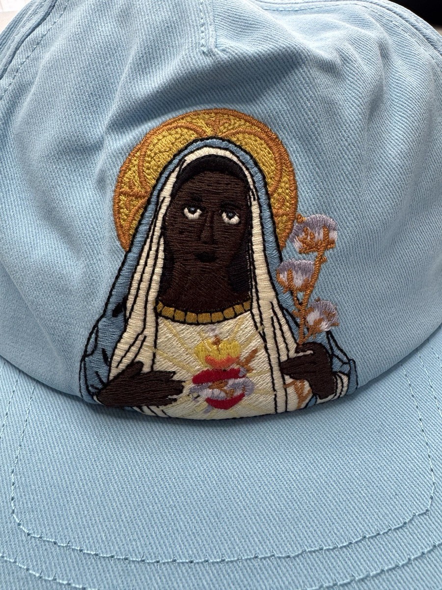 Denim Tears Black Mary Light Blue Hat Buy Denim Tears Black Mary Cap  main image 3