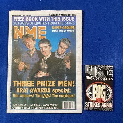 NME 4 February 1995 THREE PRIZE MEN! BRAT AWARDS special: The winners! The gigs!