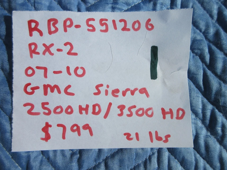 07-10 RBP-551206 PARRILLA GMC SIERRA 2500 3500 2500HD 3500HD HD 08 09 2010 Foto 2 de 4