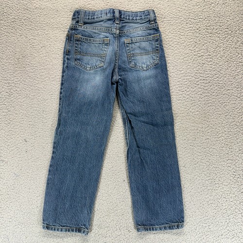 Osh Kosh Bgosh Classic Blue Kids Boys 5S Mid Wash Straight Faded Denim Jeans - Picture 9 of 10