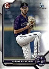 2022 Bowman Draft #BD-31 Carson Palmquist Colorado Rockies
