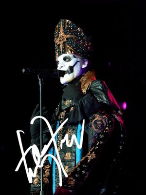 Tobias Forge signed Autogramm 6x4 FOTO Pre Print Musik