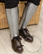 Medieval Leg Guard Knight Costume SCA LARP Set Greaves Armor