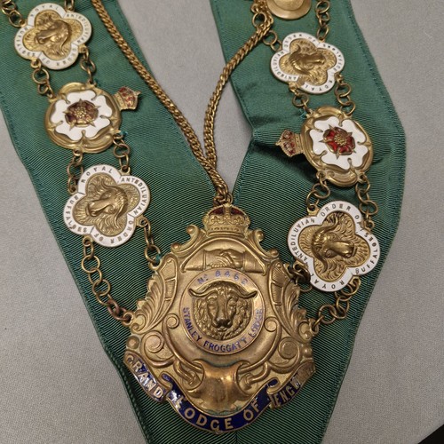 Vintage Stanley Froggatt Lodge Royal Antediluvian Order of Buffaloes Collars - Picture 24 of 24