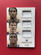 2012 Panini Immaculate Collection B Jennings, G Dragic, Collision GU Jersey Card
