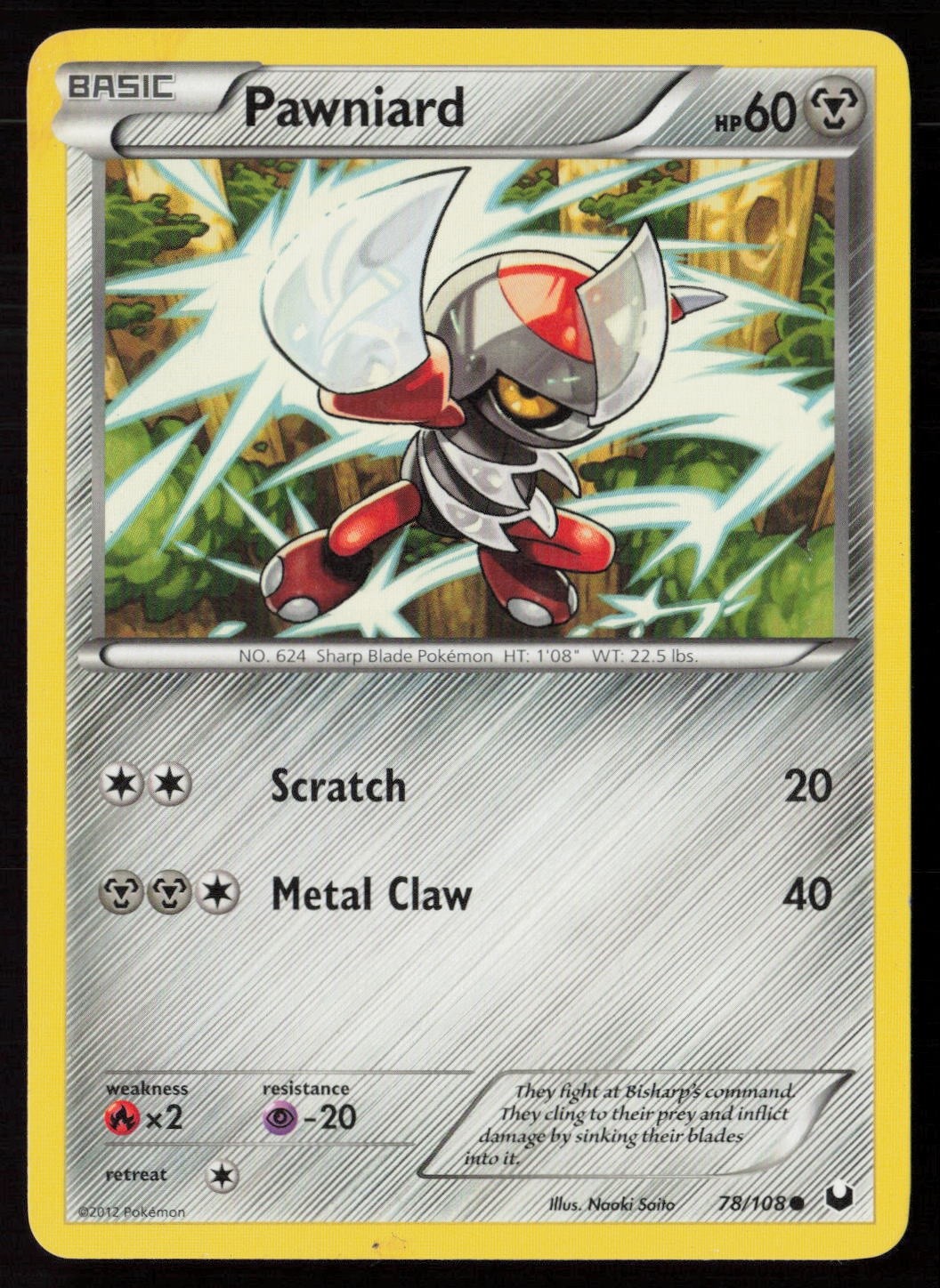 Pawniard 78/108 Common Dark Explorers Normal DMG