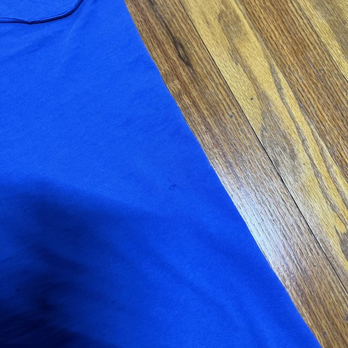 Vintage Grunge Thrashed Distressed Paper Thin Y2K Blue Russell Athletic Tank Top - Bild 3 von 11