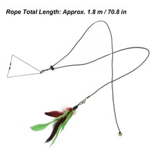 Hanging Funny Cat Toy Interactive Feather Mouse Teaser Cat Toy for Indoor