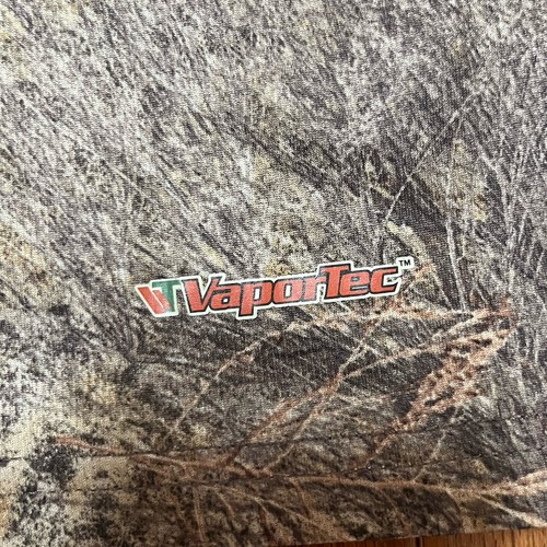 VTG Mossy Oak Brush Vaportec Hunting Breathable Camo Mens Long Sleeve Shirt XL - Bild 5 von 9