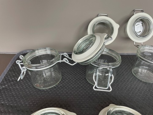 Vorratsgläser mit Bügelverschluß aus Glas 100ml Höhe 7,5 cm - Bild 8 von 12