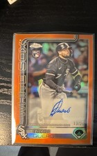 2025 Topps Chrome Update Series - Autographs Edgar Quero #AC-EQ Orange Refractor