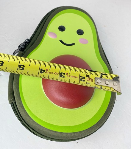 Avocado Zipper Pencil Case School Supply Bag With Mesh Pocket 8.5" Green - Picture 7 of 10