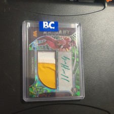 2022 Panini - Radiant Rookie Patch Signatures Sam Howell Neon Green Prizm /35