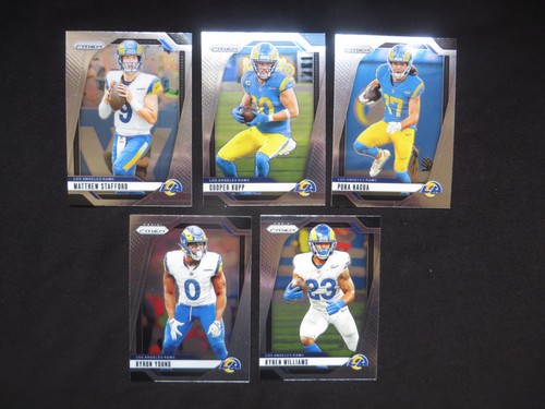 5x 2024 PRIZM Los Angeles Rams Lot - Stafford + Puka Nacua + Cooper Kupp + more