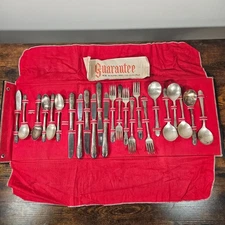 Wm Rogers Mfg. Silver Plate (Extra Plate) Original Rogers "Reflection" 24pc Set