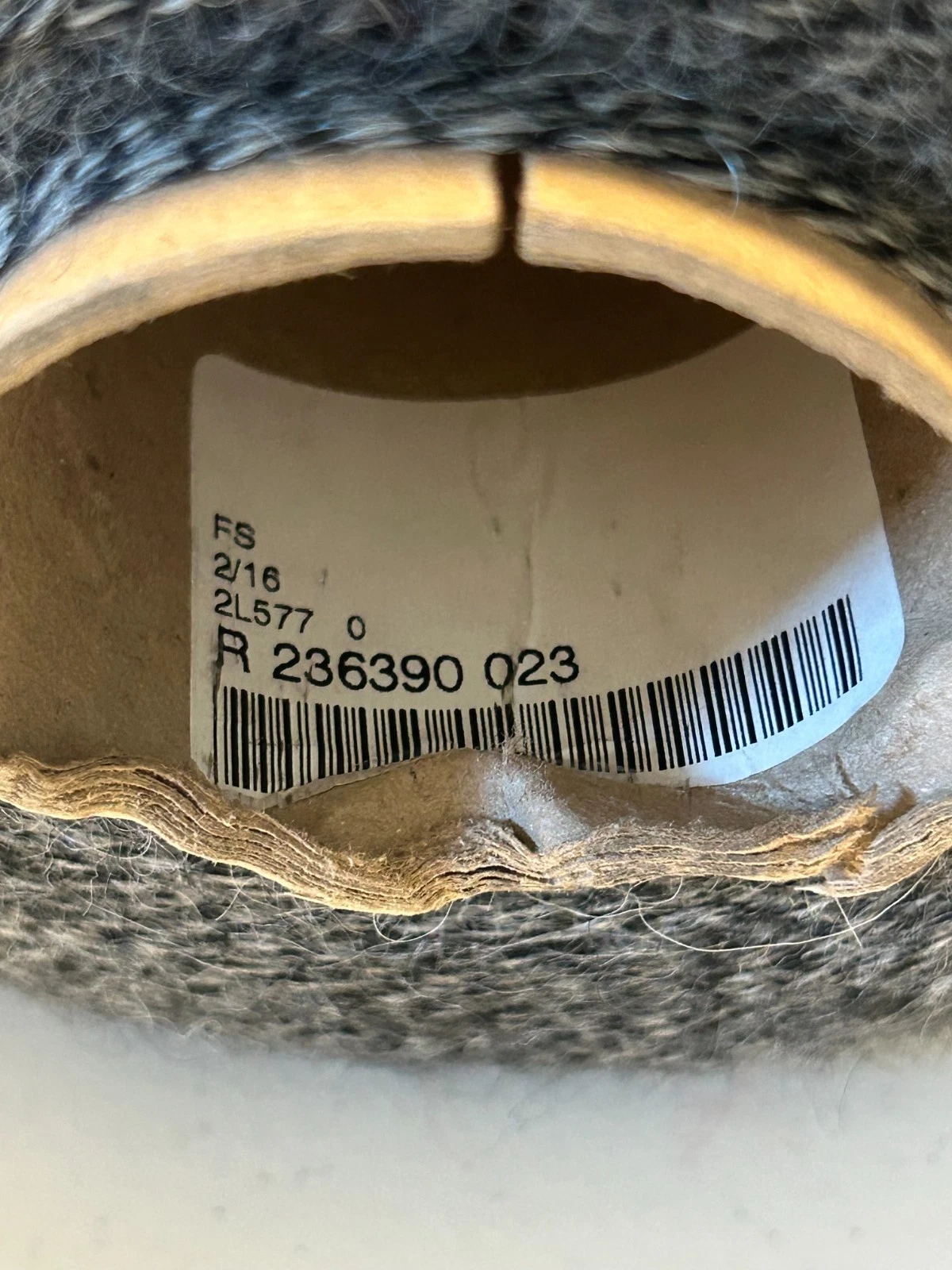 Spool Cone Peruvian PURE SOFT 2/16 #1 Alpaca Yarn 2lb 3oz 1018gr 0023 Grey A image 5