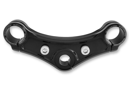 Rsd 0208-2104-B Top Triple Clamp - Gloss Black with Riser Holes
