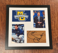 TOM CREAN Autograph Autographed Signed Auto Framed MARQUETTE BASKETBALL