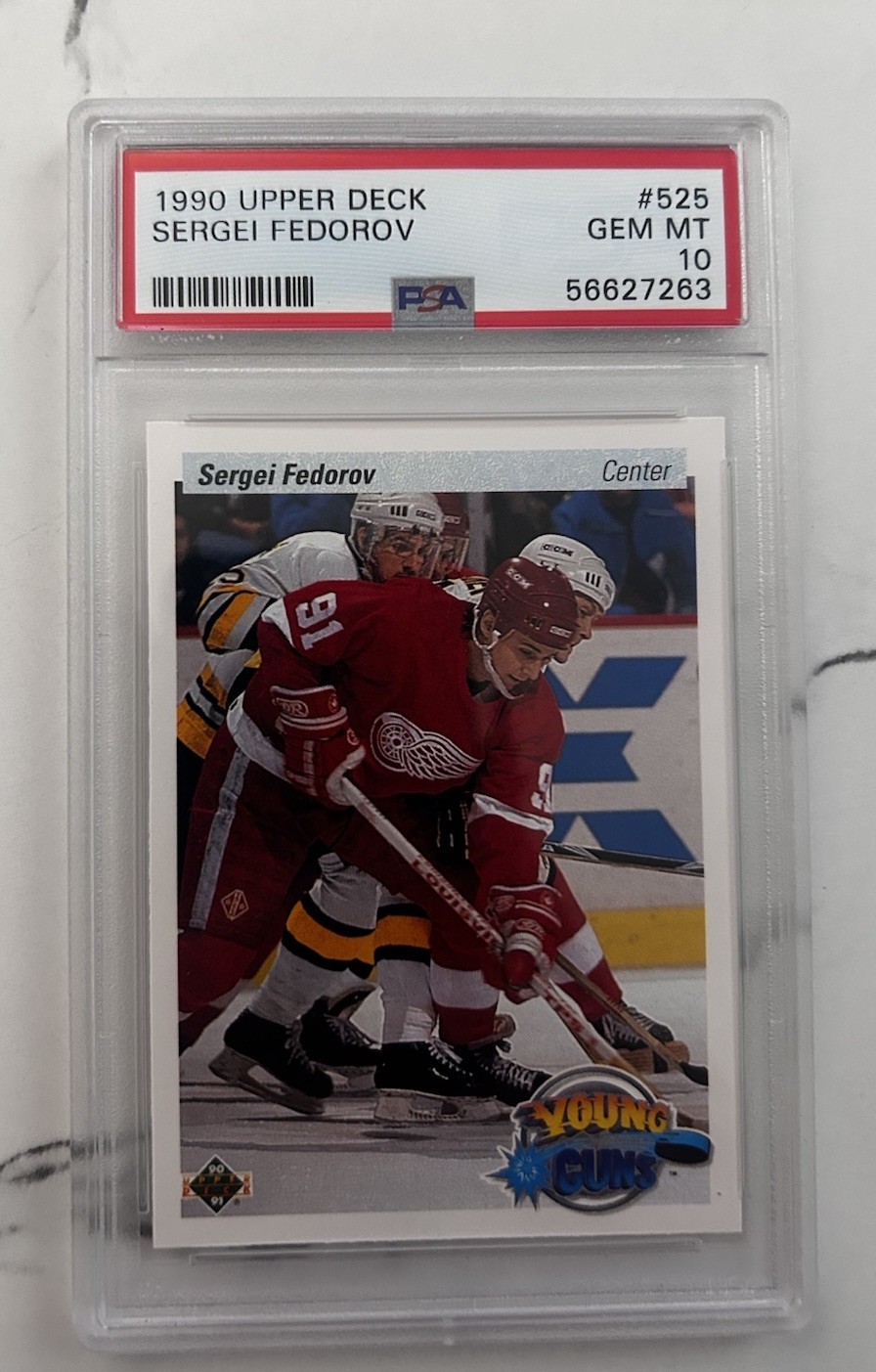 1990-91 Upper Deck #525 Sergei Fedorov PSA 10