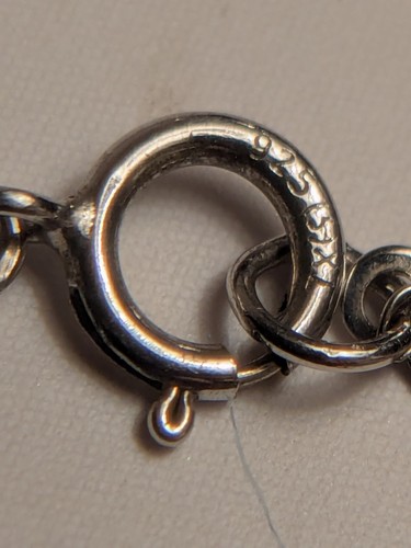 Schöne Zirkonia Halskette Set in Sterling Silber 925 sehr feine Kette 19" - Bild 9 von 13