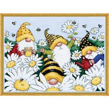 Design Works counted cross stitch kit "Gnomes", 23x30cm