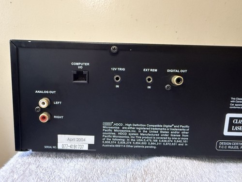 Rotel RCC-1055 5 Disc CD changer - Picture 12 of 13