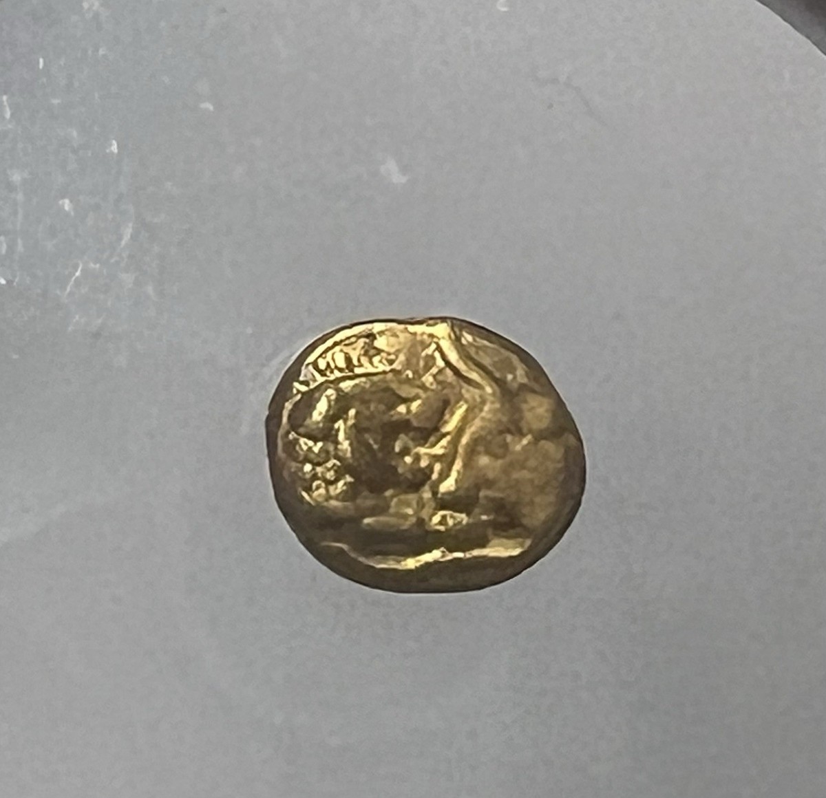 Lydia Croesus 561-546 BC Gold 1/12th Light Stater NGC CHVF