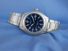 Seiko-Alba Carib Kinetic YT57 Military Stainless Steel Japan Rare Vintage 2000