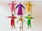 Vintage 1994 Power Rangers & Ivan Ooze Bendable Gordy Figures ( 6)