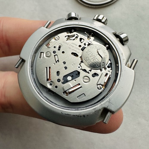 RARO DE COLECCIÓN SEIKO CRONÓGRAFO MANDARINA DUCK Reloj de Cuarzo Japón Pulsera GRIS - Imagen 14 de 17
